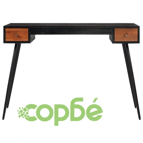 Бюро, 117x56,5x75 см, масивно регенерирано тиково дърво ➤ топ цена ➤ sorbe.bg