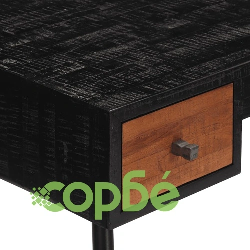 Бюро, 117x56,5x75 см, масивно регенерирано тиково дърво ➤ топ цена ➤ sorbe.bg