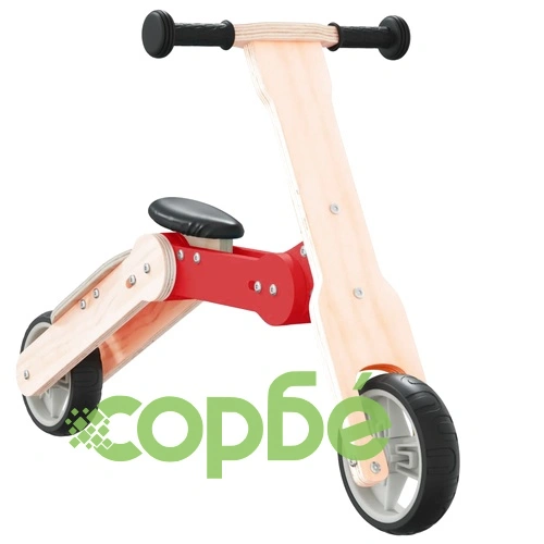 Детска тротинетка 2-в-1, червена ➤ топ цена ➤ sorbe.bg