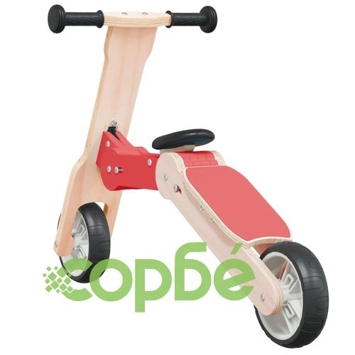 Детска тротинетка 2-в-1, червена ➤ топ цена ➤ sorbe.bg
