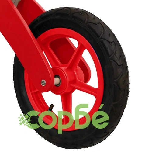 Детско колело за баланс с пневматични гуми, червено ➤ топ цена ➤ sorbe.bg