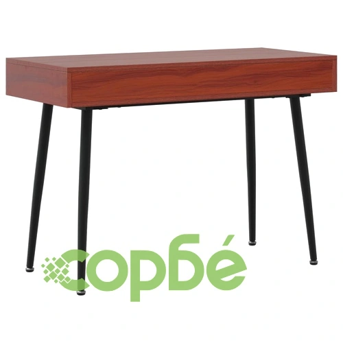 Компютърно бюро с чекмедже кафяво 110x50x75 см инженерно дърво ➤ топ цена ➤ sorbe.bg