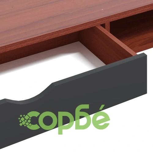 Компютърно бюро с чекмедже кафяво 110x50x75 см инженерно дърво ➤ топ цена ➤ sorbe.bg