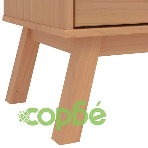 Шкаф с чекмеджета OLDEN, кафяво, борово дърво масив ➤ топ цена ➤ sorbe.bg