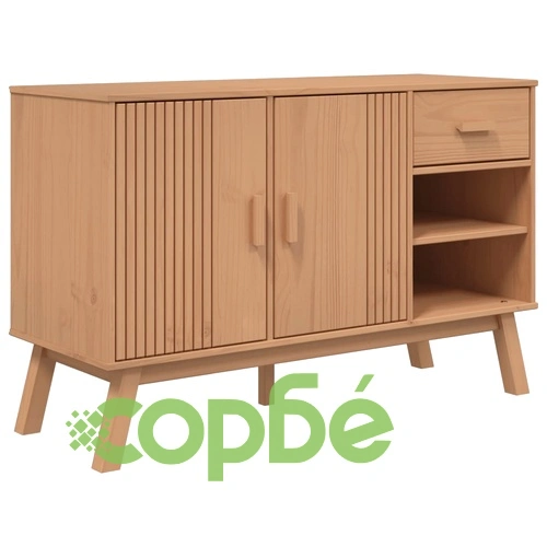 Сайдборд OLDEN, кафяв, 114x43x73,5 см, бор масив ➤ топ цена ➤ sorbe.bg