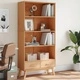 Библиотека с 4 рафта OLDEN, кафява, борово дърво масив