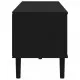 ТВ шкаф SENJA, ратанова визия, черен, 158x40x49 см, бор масив