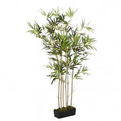 Изкуствено бамбуково дърво 828 листа 150 см зелено