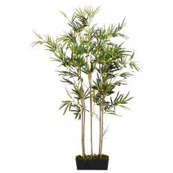 Изкуствено бамбуково дърво 828 листа 150 см зелено