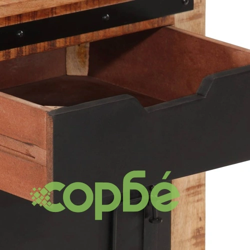 Нощно шкафче, 45x40x45 см, масивна мангова дървесина ➤ топ цена ➤ sorbe.bg