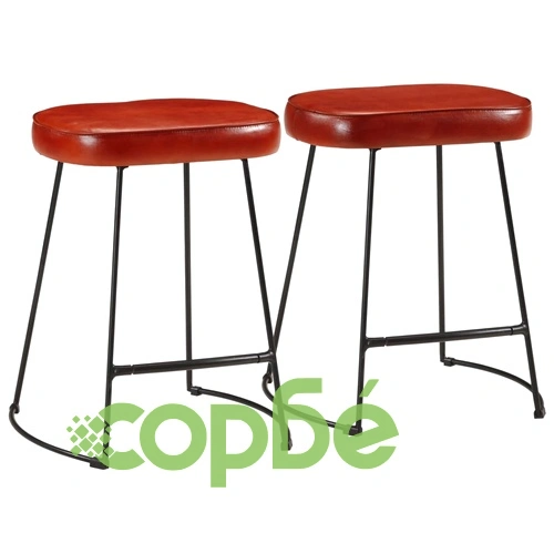 Бар табуретки 2 бр тъмнокафяви 40x29,5x53 см ➤ топ цена ➤ sorbe.bg