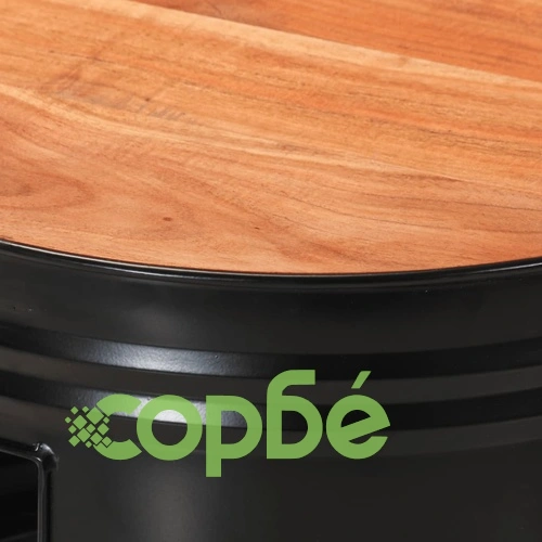 Бар маси с форма на барабан 3 бр акациева дървесина масив ➤ топ цена ➤ sorbe.bg