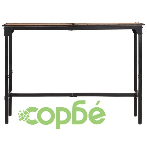 Бар маса 150x55x107 см масивно грубо мангово дърво ➤ топ цена ➤ sorbe.bg