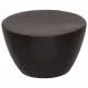 Маса за кафе, кован алуминий, Ø 50x30 см, черна