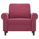 Стол кресло, виненочервен, 60 см, кадифе