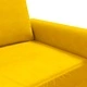 2-местен диван, жълт, 120 см, кадифе