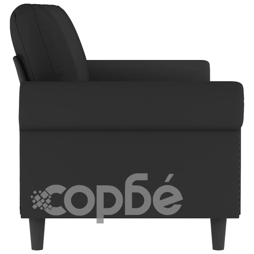 3-местен диван, черен, 180 см, кадифе ➤ топ цена ➤ sorbe.bg