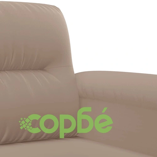 2-местен диван, таупе, 120 см, микрофибърен плат ➤ топ цена ➤ sorbe.bg