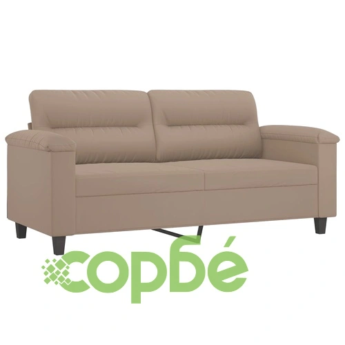 2-местен диван, таупе, 140 см, микрофибърен плат ➤ топ цена ➤ sorbe.bg