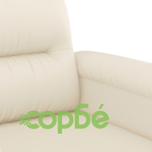 2-местен диван, кремава, 120 см, изкуствена кожа ➤ топ цена ➤ sorbe.bg