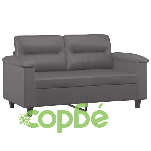 2-местен диван, сив, 120 см, изкуствена кожа ➤ топ цена ➤ sorbe.bg