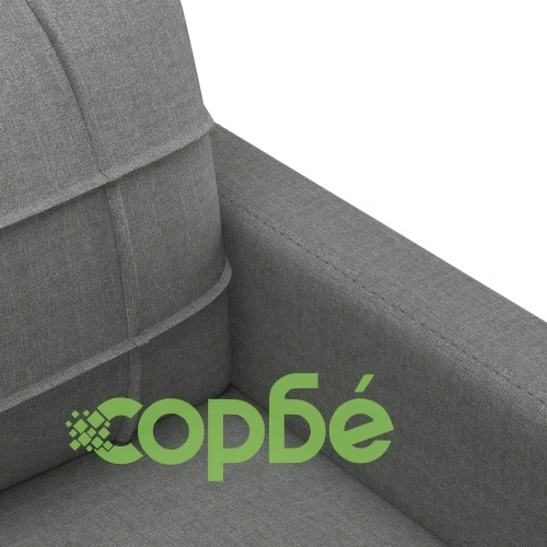 2-местен диван, Тъмносив, 120 см, плат ➤ топ цена ➤ sorbe.bg