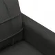 2-местен диван, черен, 120 см, плат
