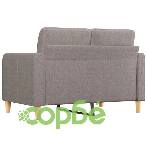 2-местен диван, Таупе, 120 см, плат ➤ топ цена ➤ sorbe.bg