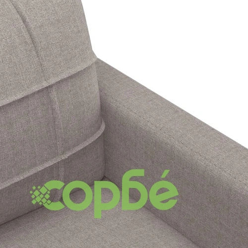 2-местен диван, Таупе, 140 см, текстил ➤ топ цена ➤ sorbe.bg