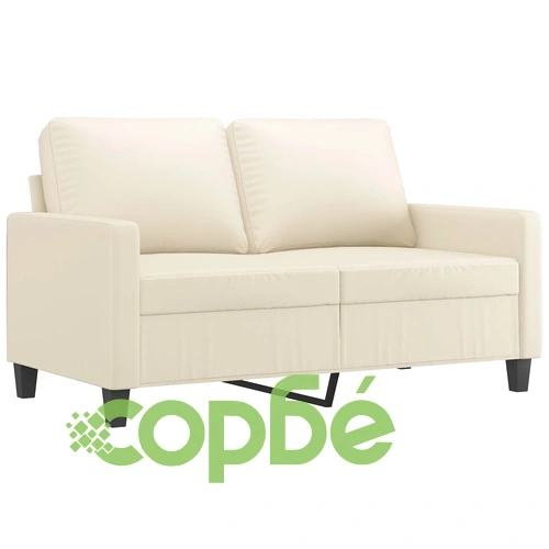 2-местен диван, кремава, 120 см, изкуствена кожа ➤ топ цена ➤ sorbe.bg