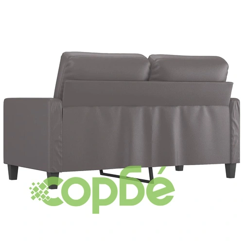 2-местен диван, сив, 120 см, изкуствена кожа ➤ топ цена ➤ sorbe.bg