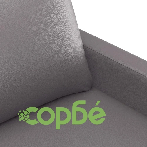 2-местен диван, сив, 120 см, изкуствена кожа ➤ топ цена ➤ sorbe.bg