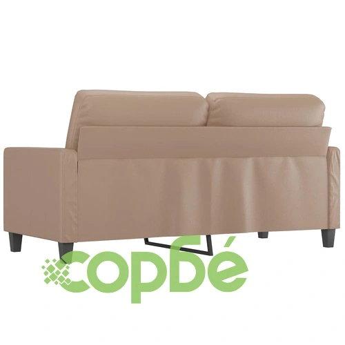 2-местен диван, капучино, 140 см, изкуствена кожа ➤ топ цена ➤ sorbe.bg