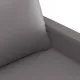 3-местен диван, сив, 180 см, изкуствена кожа