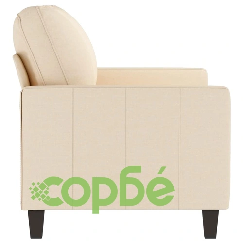 2-местен диван, кремав, 120 см, текстил ➤ топ цена ➤ sorbe.bg