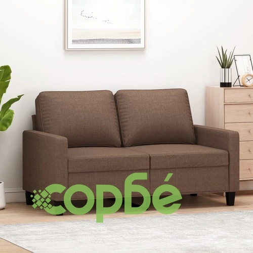 2-местен диван, Кафяв, 120 см, плат ➤ топ цена ➤ sorbe.bg