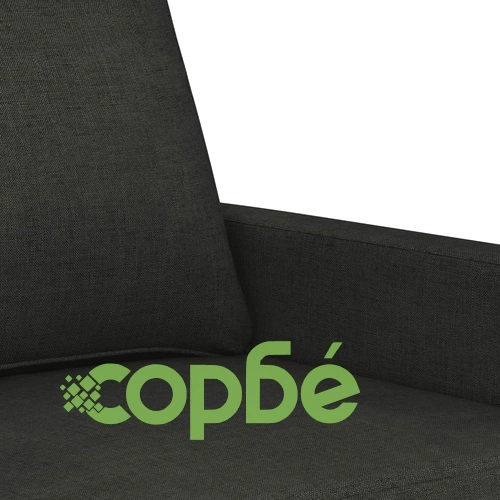 2-местен диван, черен, 120 см, плат ➤ топ цена ➤ sorbe.bg