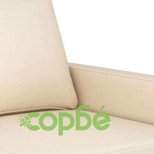 2-местен диван, кремав, 140 см, текстил ➤ топ цена ➤ sorbe.bg