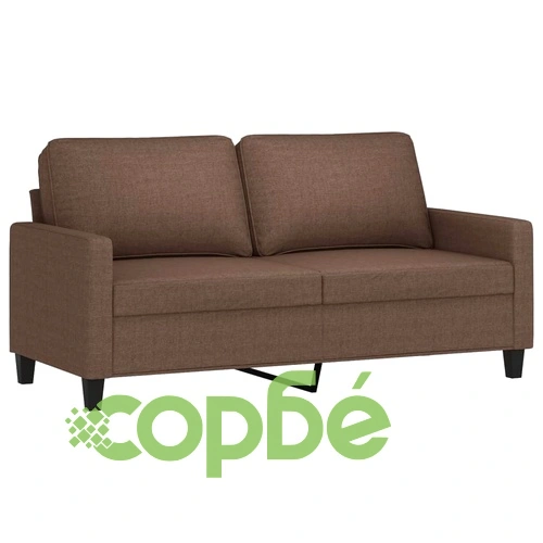 2-местен диван, kафяв, 140 см, текстил ➤ топ цена ➤ sorbe.bg