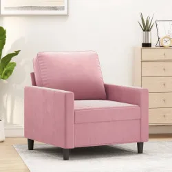 Кресло, Розово, 60 см, кадифе