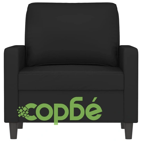 Кресло, черно, 60 см, кадифе ➤ топ цена ➤ sorbe.bg