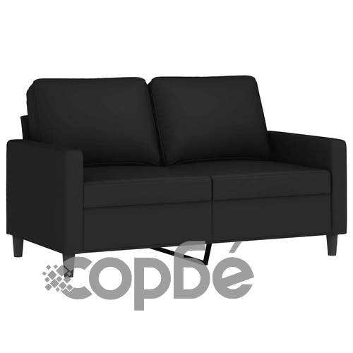 2-местен диван, черен, 120 см, кадифе ➤ топ цена ➤ sorbe.bg