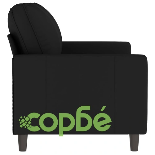 2-местен диван, черно, 140 см, кадифе ➤ топ цена ➤ sorbe.bg