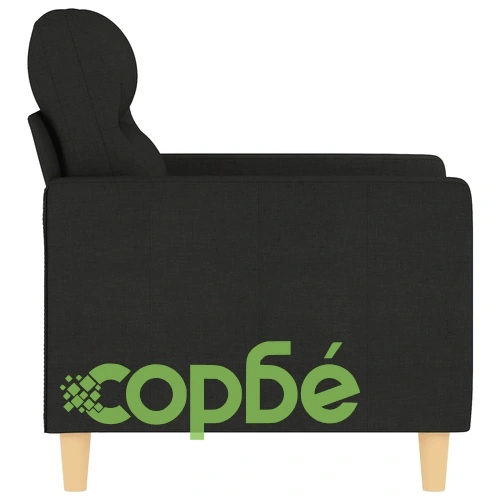 Кресло, черно, 60 см, текстил ➤ топ цена ➤ sorbe.bg