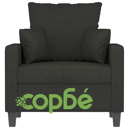 Кресло, черно, 60 см, текстил ➤ топ цена ➤ sorbe.bg
