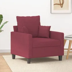 Кресло, виненочервено, 60 см, текстил