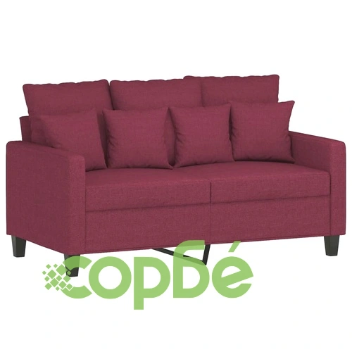 2-местен диван, Виненочервен, 120 см, плат ➤ топ цена ➤ sorbe.bg