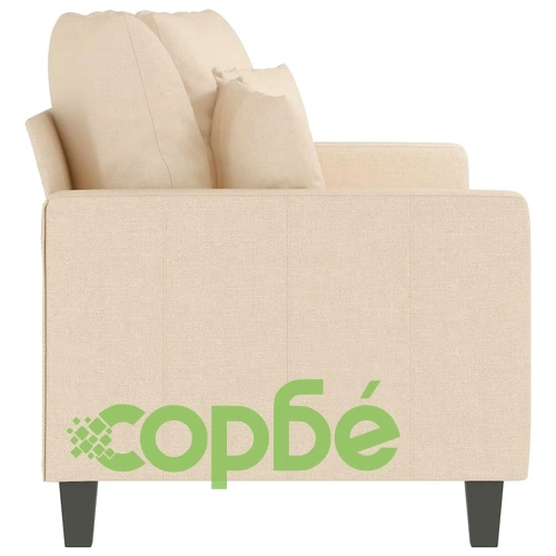 2-местен диван, кремав, 140 см, текстил ➤ топ цена ➤ sorbe.bg