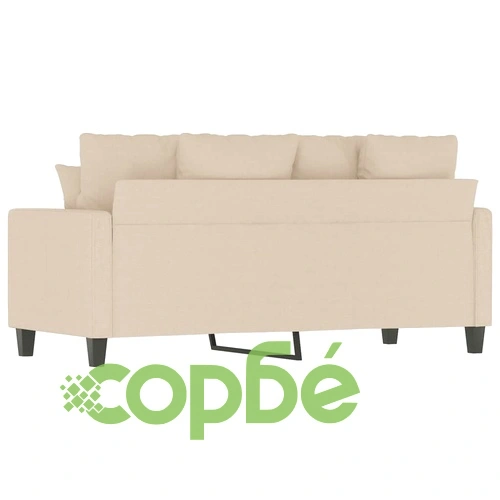 2-местен диван, кремав, 140 см, текстил ➤ топ цена ➤ sorbe.bg