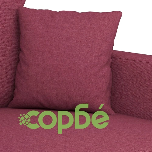 2-местен диван, Виненочервен, 140 см, текстил ➤ топ цена ➤ sorbe.bg